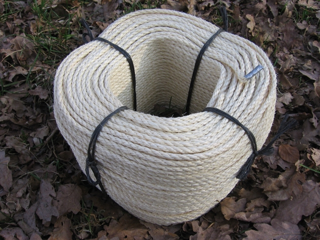 Sisal Tauwerk - Sisalseil Durchmesser 5mm - 220 Meter Trosse (s005-220)