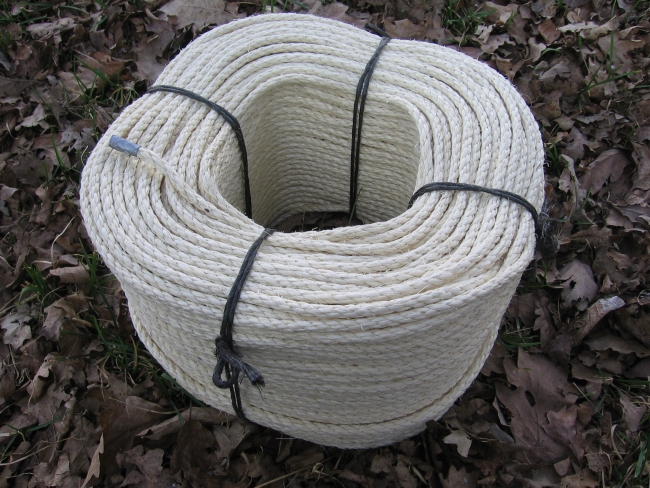 Sisal Tauwerk - Sisalseil Durchmesser 6mm - 220 Meter Trosse (s006-220)