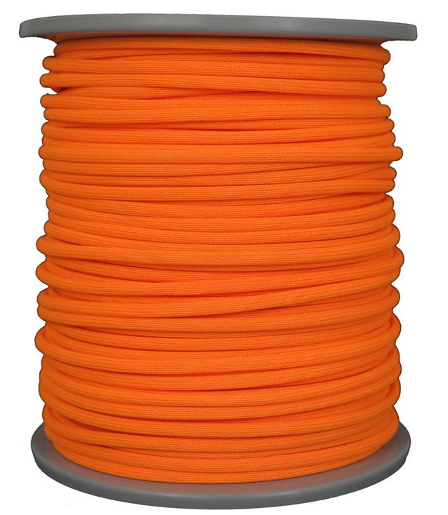 Leuchtschnur hell-orange 3,5 mm - 100 Meter (b160)