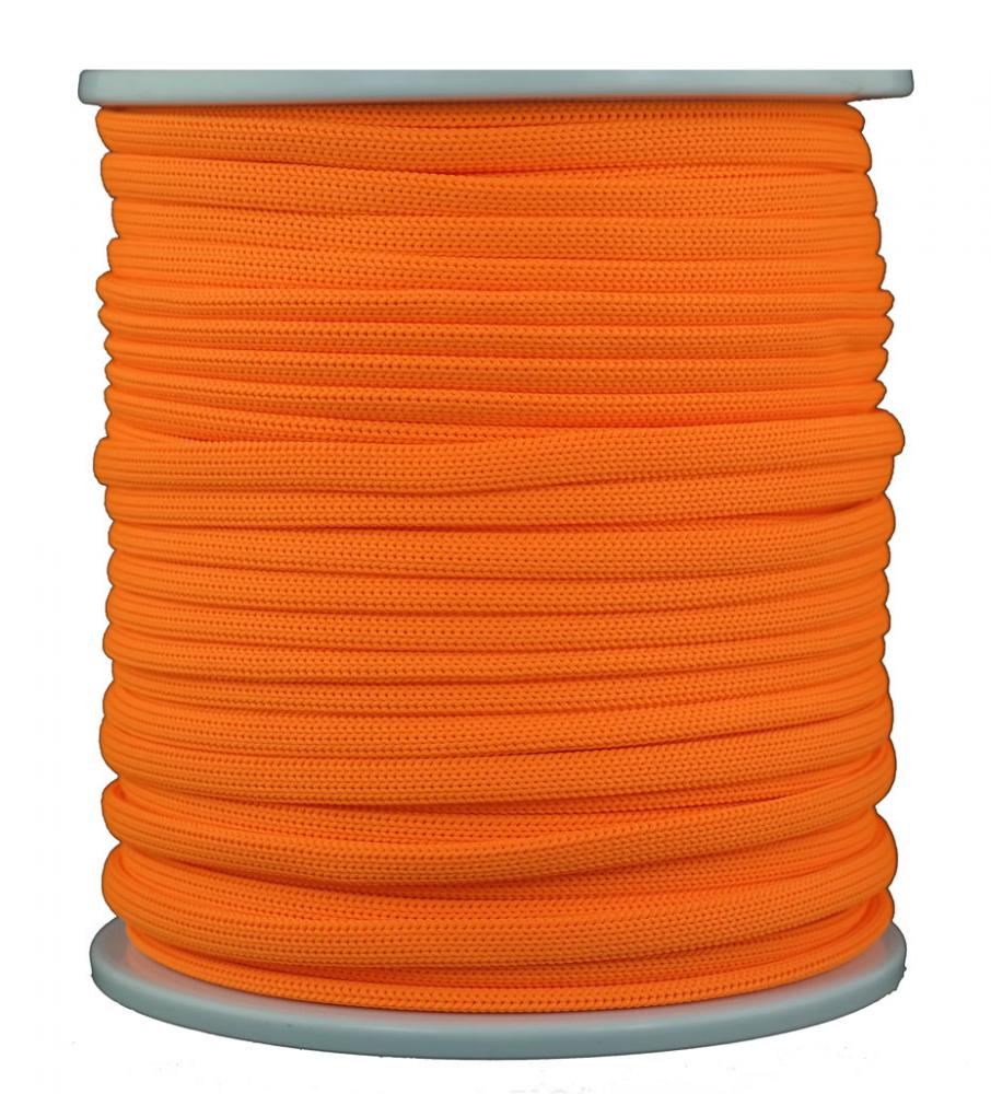 Leuchtschnur hell-orange 6 mm - 60 Meter (b360)