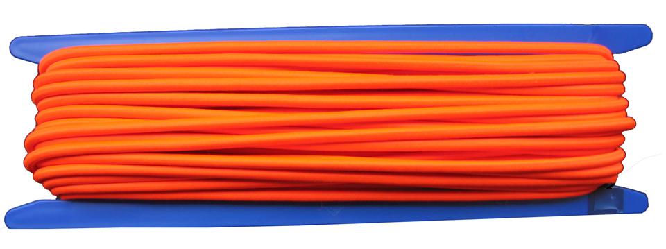 Gummiseil / Expanderseil Durchmesser 5mm 20 Meter Fb. neonorange (b100-20gu)