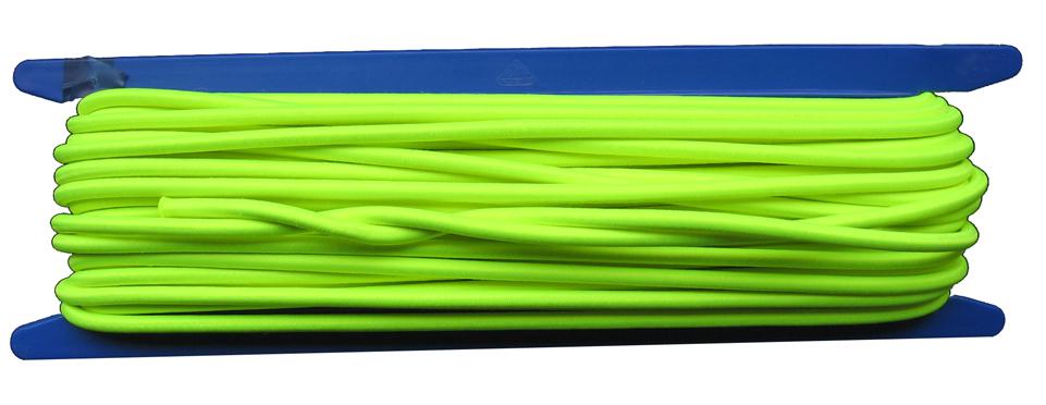Gummiseil / Expanderseil Durchmesser 5mm 20 Meter Fb. neongelb (b120-20gu)