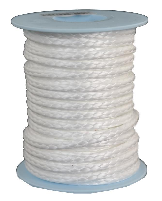 Dyneema Flechtleine / Seil / Dyneemaseil / Dyneema-Rope weiss Ø 4mm - 10 Meter (dy430-10)