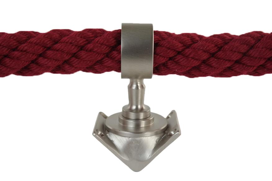 Seilinneneckträger Nickel matt für 30mm Handlaufseil (a298)