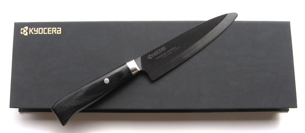 Kyocera Keramikmesser Japan Serie JPN-130 BK 13cm Klinge - Schinkenmesser (kJPN-130)
