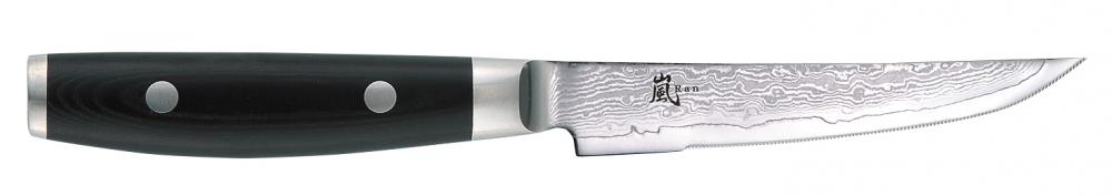 Damastmesser Yaxell Ran 69 Steakmesser - 11,3 cm Klinge - Mikarta Griff (dr6043)