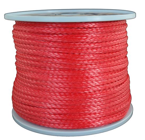 Dyneemaseil Fb. rot Durchmesser 5mm - Länge 100 Meter (dy500-100)