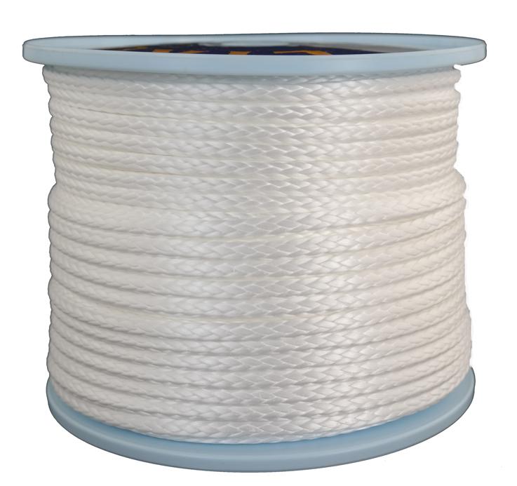 Dyneemaseil Fb. weiss Durchmesser 5mm - Länge 100 Meter (dy530-100)