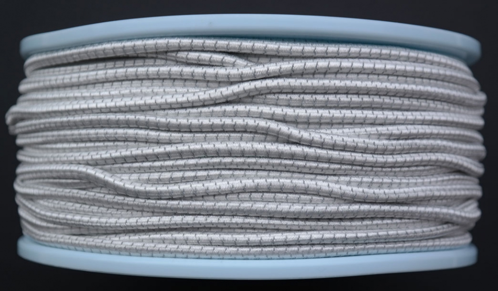 Gepolight ® Gummiseil / Expanderseil reflektierend - 100 Meter Fb. weiß (re810-100g)