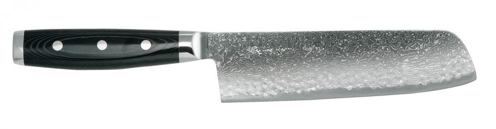 Sonderangebot: Damastmesser Yaxell Gou 101 Nakiri-Gemüsemesser - 18 cm Klinge (dG7004) 