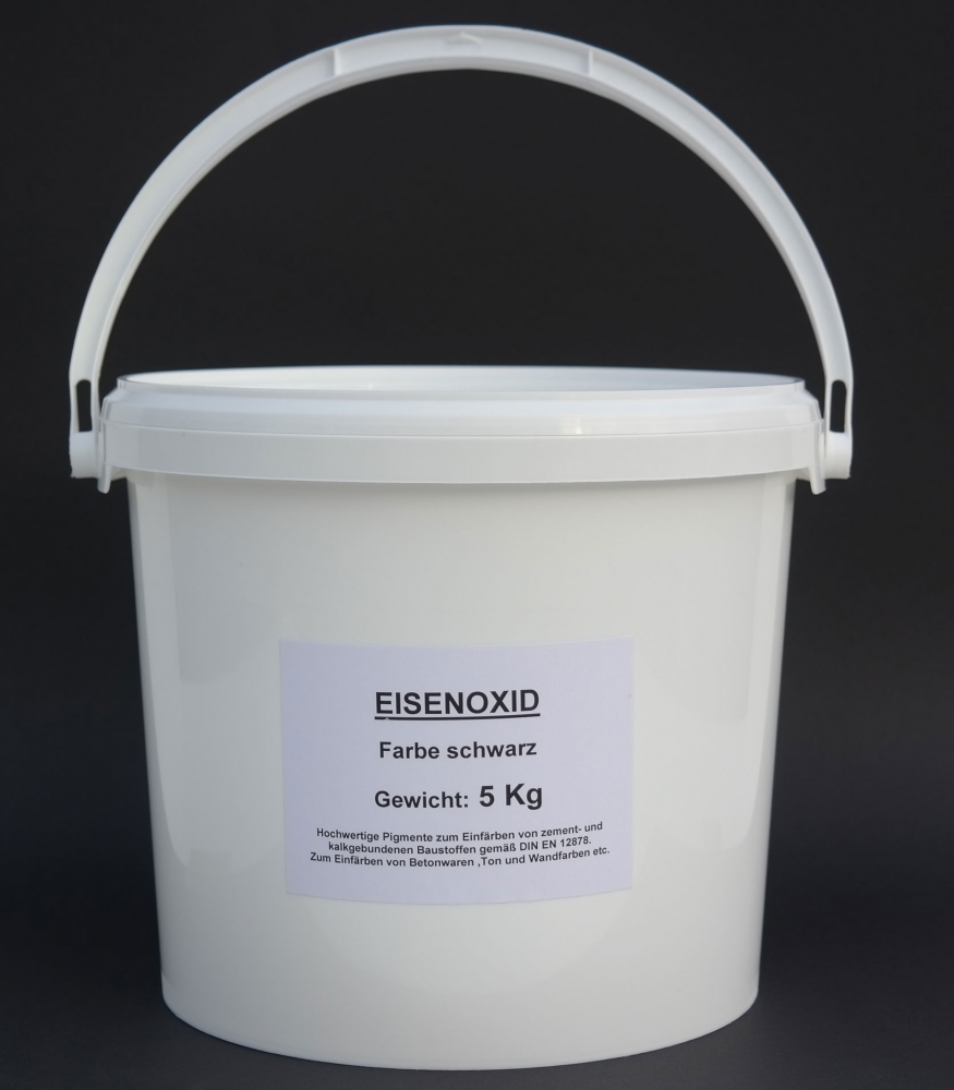 Farbpigmente Eisenoxid Fb. schwarz - Menge: 5 Kg (FPschwarz5Kg)