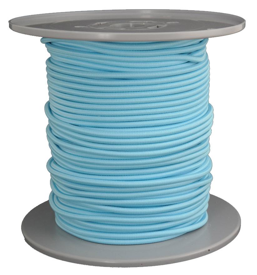 Gummiseil/Expanderseil Durchmesser 5mm 100 Meter Fb. neonblau (b150-100gu)