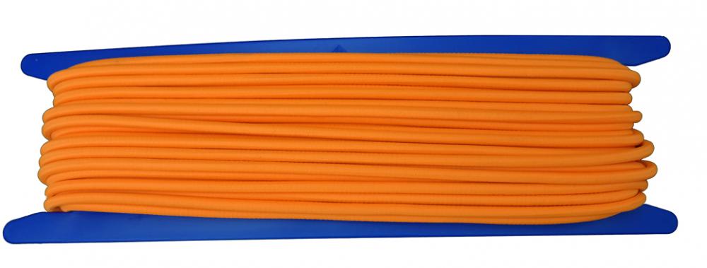 Gummiseil / Expanderseil Durchmesser 5mm 20 Meter Fb. hell-orange (b160-20gu)