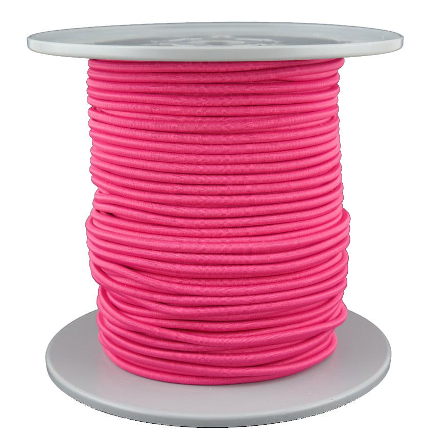 Gummiseil/Expanderseil Durchmesser 5mm 100 Meter Fb. neonpink (b130-100gu)
