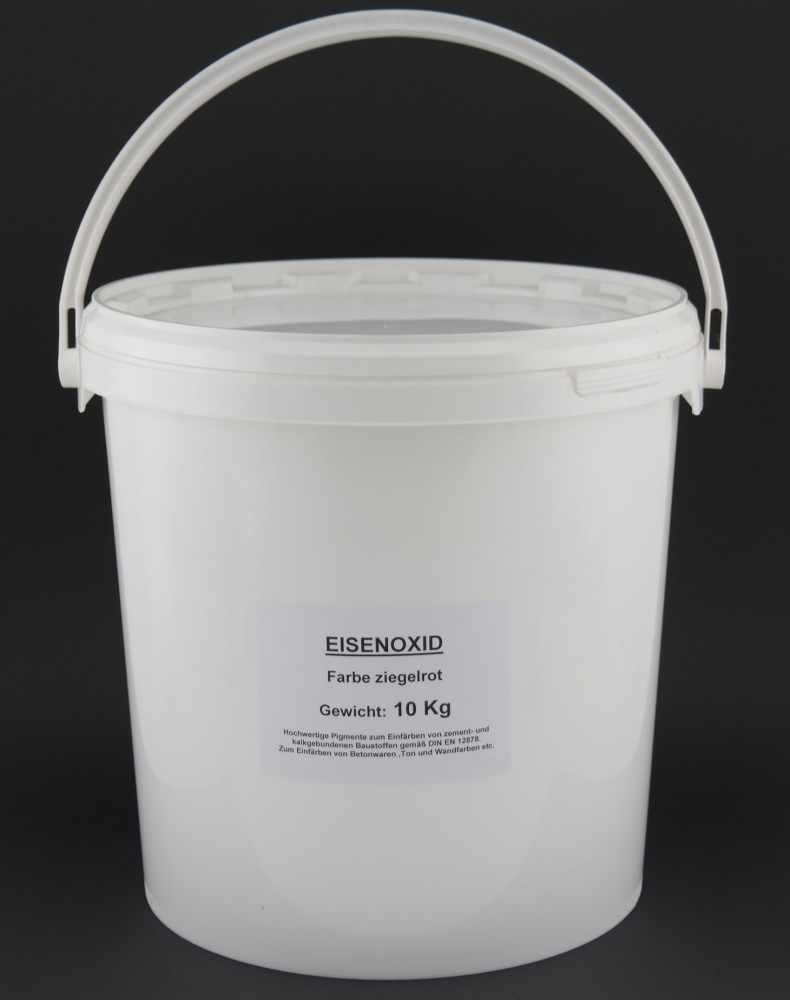 Farbpigmente Eisenoxid Fb. ziegelrot - Menge: 10 Kg (FProt10Kg)