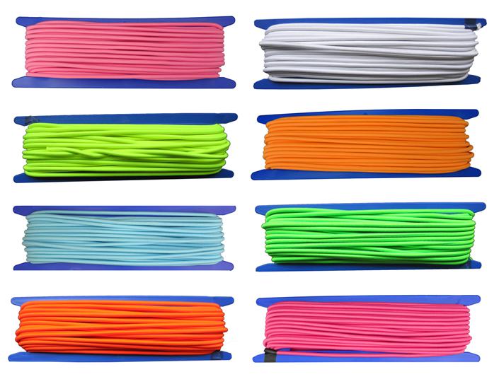 Gummiseil / Expanderseil Durchmesser 5mm 8 x 20 Meter 8 Farben (b180-20gu)