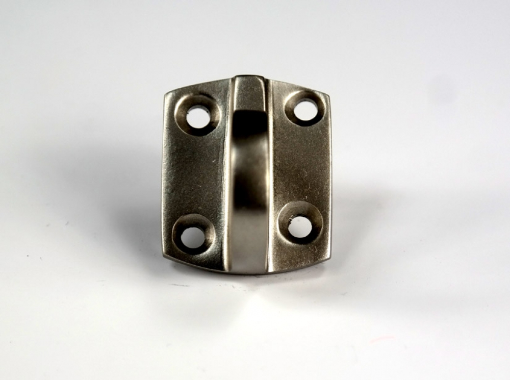 Aufhängehaken/Wandhaken mit Schraublöchern Nickel matt (a360)