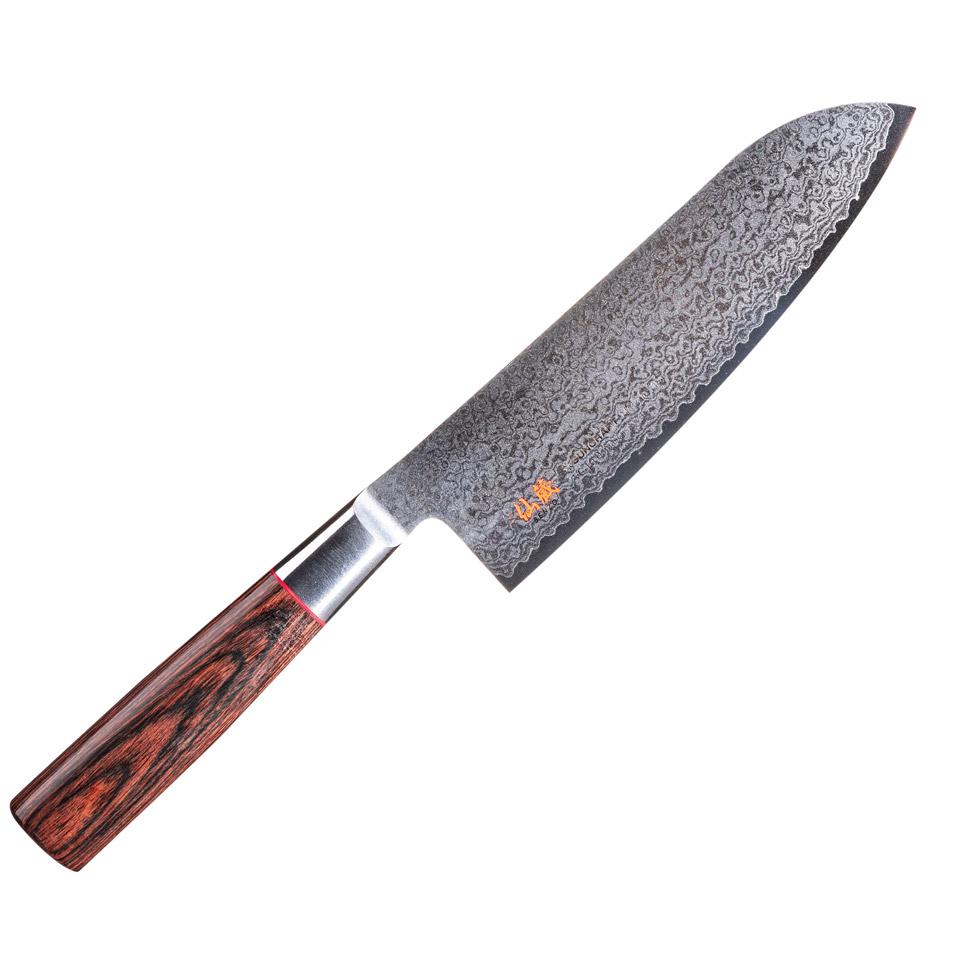 Damastmesser Suncraft Classic - ID-04 -Santokumesser - 16,7 cm Klinge (dSU6763)