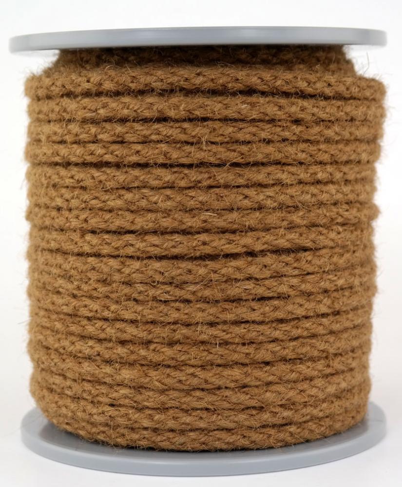 Juteseil / Seil aus Jute Ø ca.7mm - Länge: 30 Meter Farbe braun (ju7-30br)