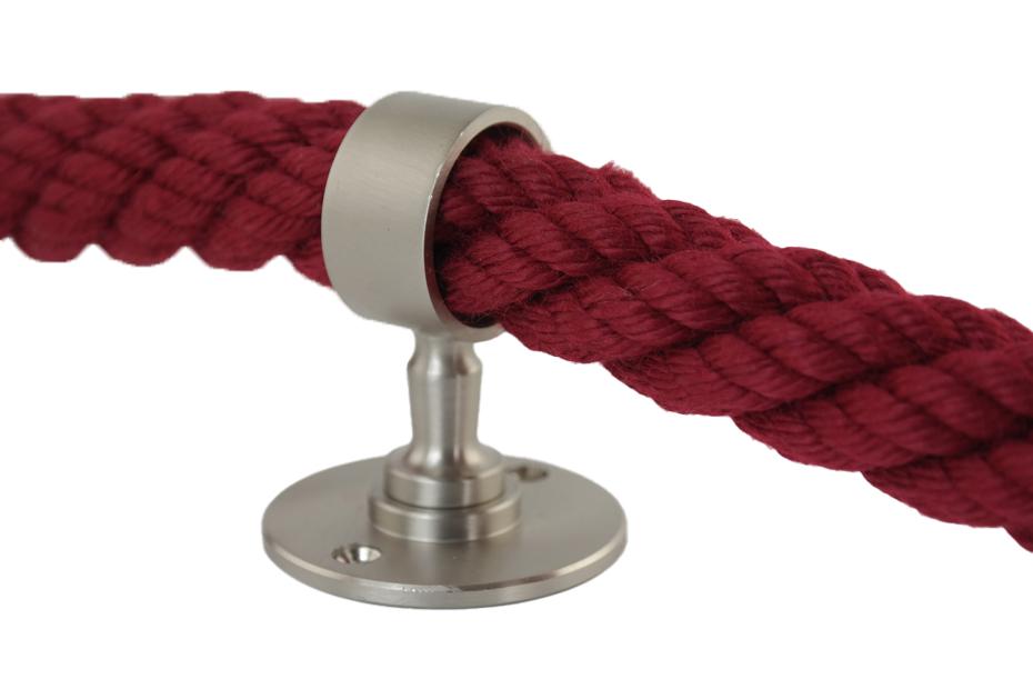 Seilträger Seilhalter Nickel matt für 28mm-30mm Seil Handlaufseil / Treppenseil (a220)