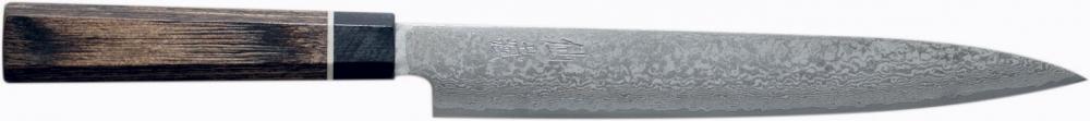 Damastmesser Suncraft SENZO BLACK - BD-07 - Sashimimesser - 21 cm Klinge (dSU6802)