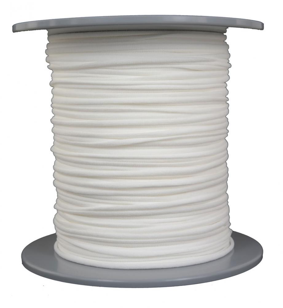 Gummikordel Elastikkordel Gummizug Elastikschnur Ø 3mm - 300 Meter - Fb. weiss (GU-3mm-300)