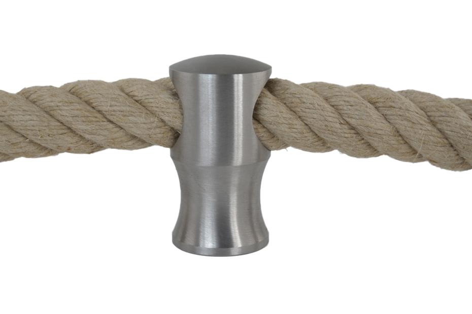 Seilträger V2A Edelstahl für 30 mm Handlaufseil inkl. Stockschraube ohne Dübel (a260)