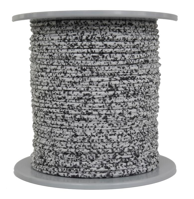 Gummikordel Elastikkordel Gummizug Elastikschnur Ø 3mm - 300 Meter - Fb. schwarz/weiss (GU-SW-300)