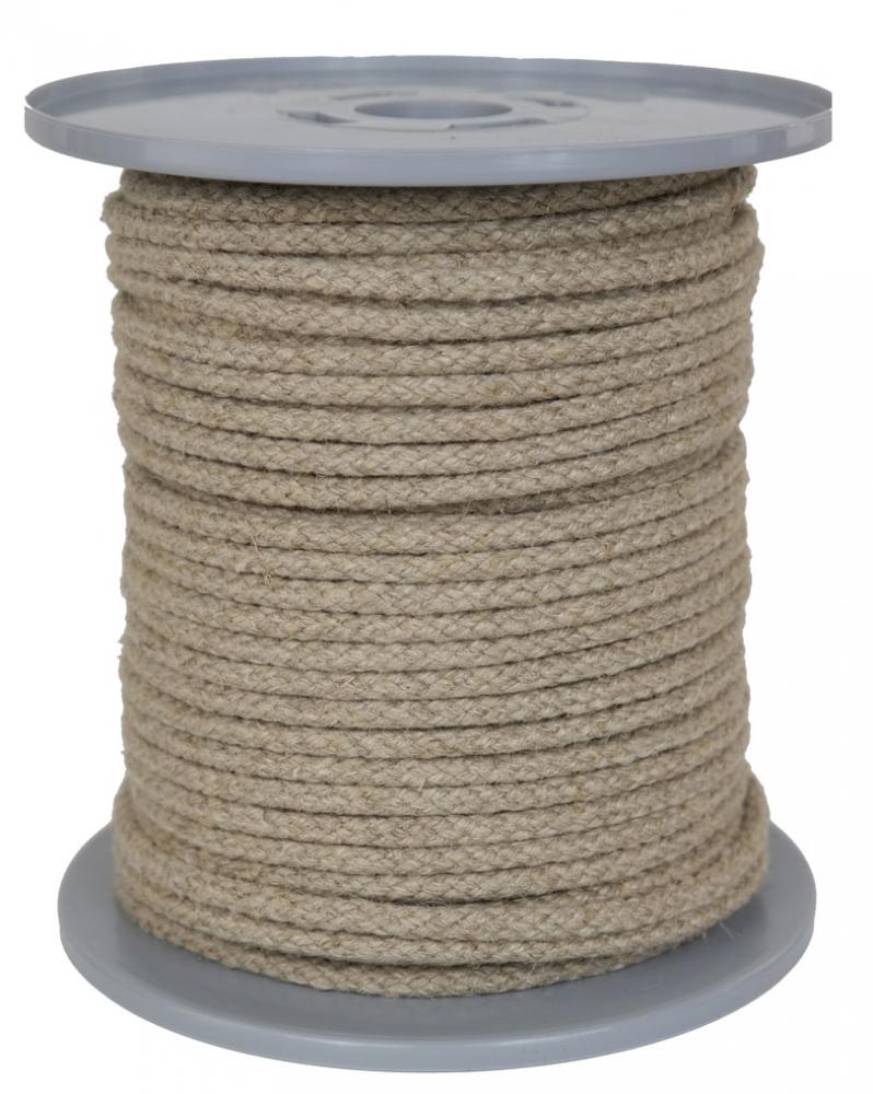 Leinenseil / Flachsseil Ø ca. 5mm - 50 Meter - 8fach geflochten (L500-50-8)