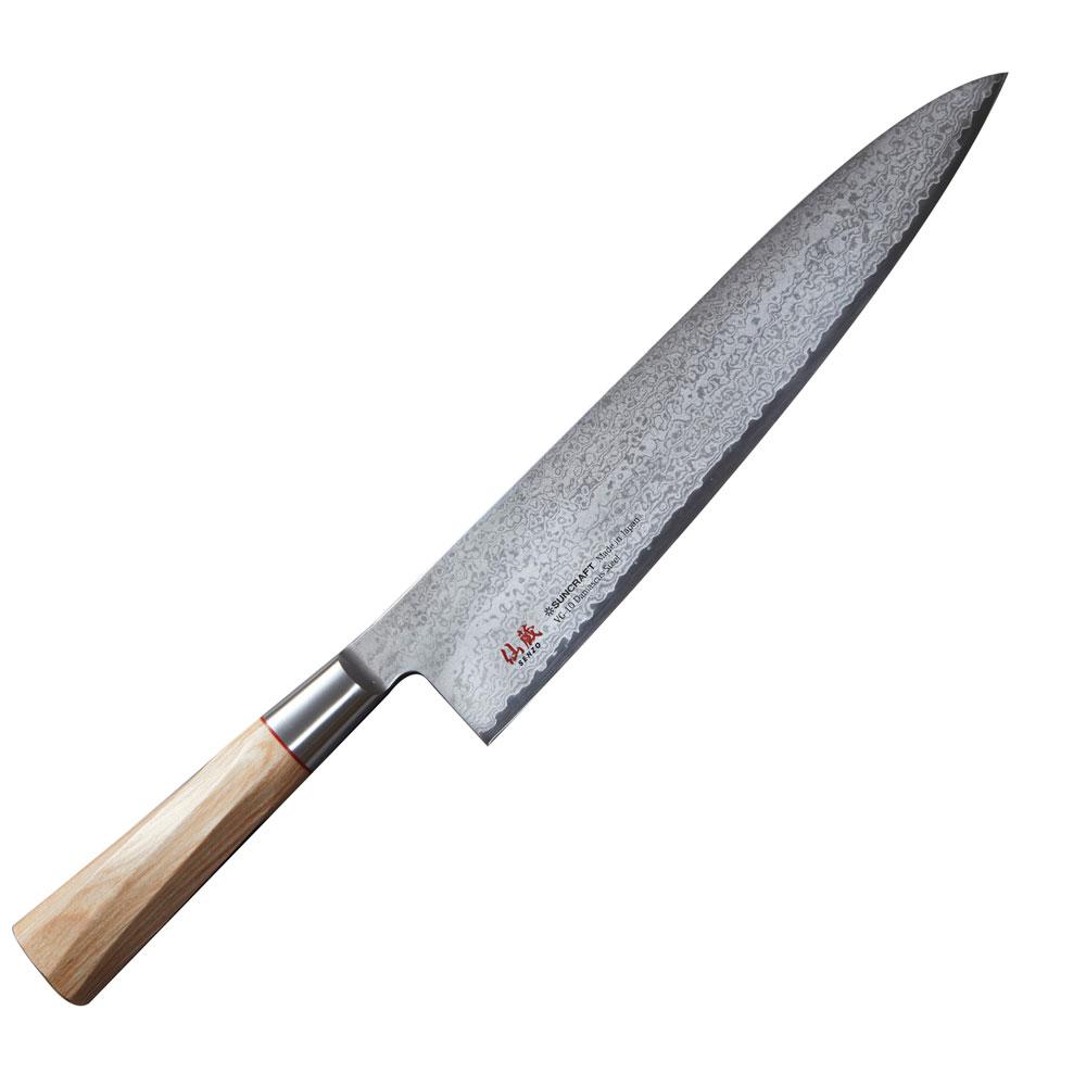 Damastmesser Suncraft Twisted Octagon - TO-06 - Kochmesser 24cm Klinge (dSU6735) 