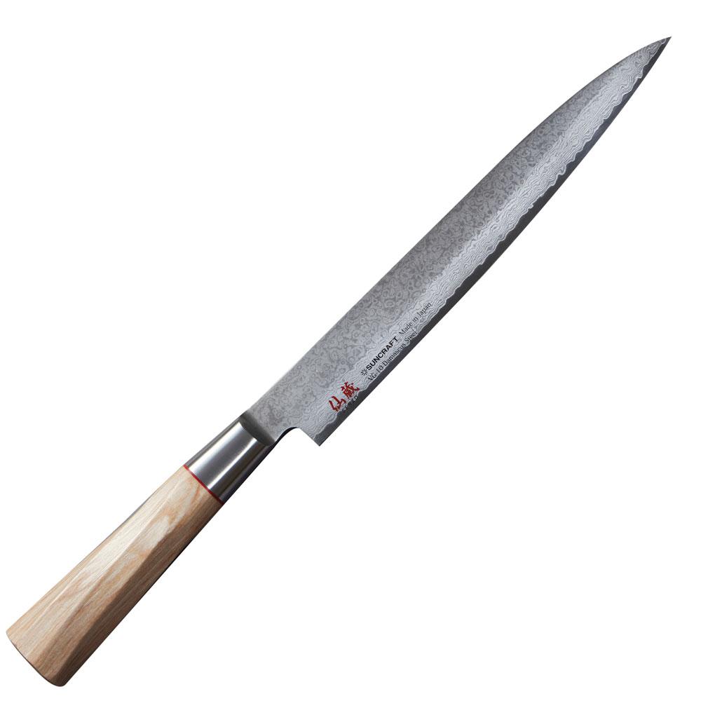 Damastmesser Suncraft Twisted Octagon - TO-07  - Sashimimesser 21cm Klinge (dSU6736)