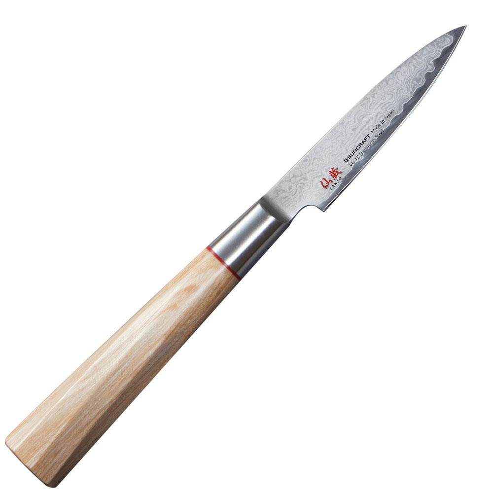 Damastmesser Suncraft Twisted Octagon - TO-01 - Schälmesser 8cm Klinge (dSU6730)