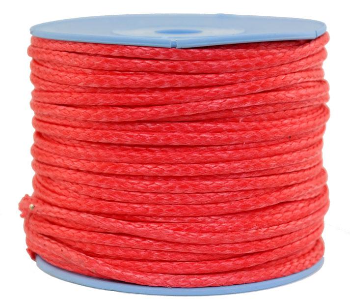 Dyneema Flechtleine / Seil / Dyneemaseil / Dyneema-Rope rot Ø 3mm - Länge: 50 Meter (dy300-50)