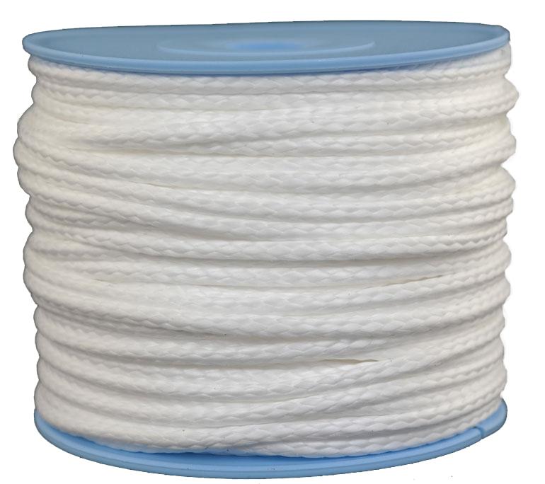 Dyneema Flechtleine / Seil / Dyneemaseil / Dyneema-Rope weiss Ø 3mm - Länge: 50 Meter (dy330-50)