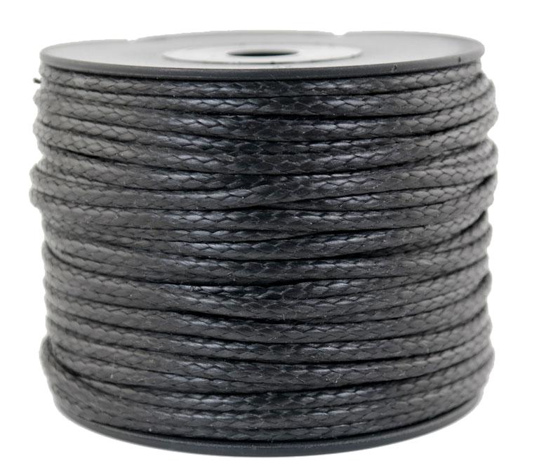 Dyneema Flechtleine / Seil / Dyneemaseil / Dyneema-Rope schwarz Ø 3mm - Länge: 50 Meter (dy350-50)