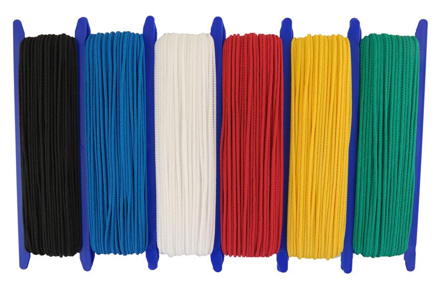 Allzweckleine aus Polypropylen Ø 3mm - 6 x 50 meter / 6 Farben (pp3-50/6)