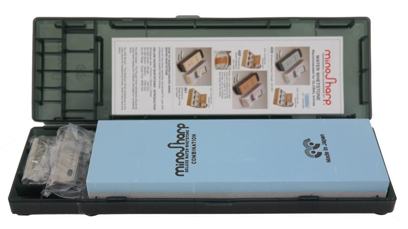 Minosharp Schleifstein / Abziehstein / Körnung 220 grob + 1000 mittel (GL1745)