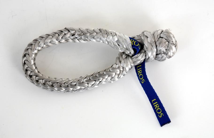 Dyneema Schäkel grau - 1500 daN - sichere Arbeitslast 750 daN (dy105S)