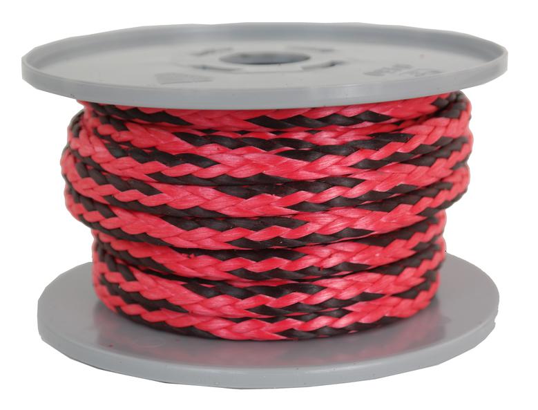 Dyneema-Seil rot-schwarz Durchmesser 6mm - Länge 10 Meter (dy660)