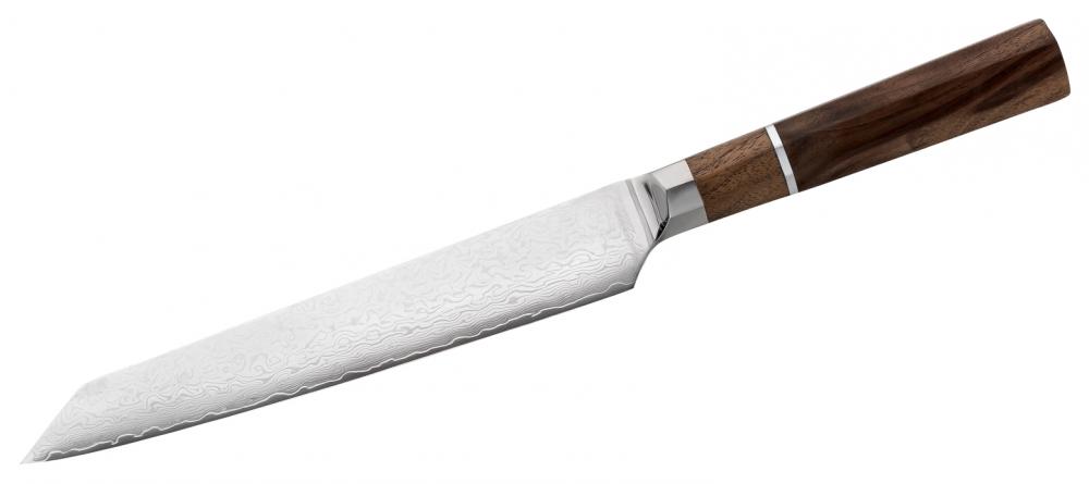 Fleischmesser Damast, Walnuss 19,5cm Klinge (d392020)