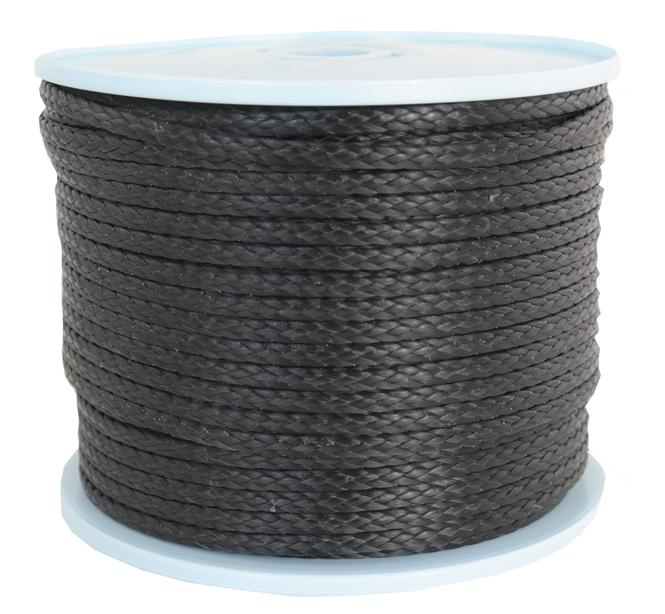 Dyneemaseil Fb. schwarz Durchmesser 5mm - Länge 100 Meter (dy550-100)