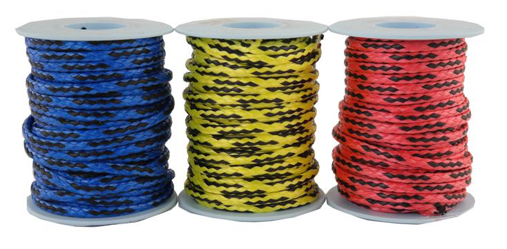 Dyneema Flechtleine / Seil / Dyneemaseil / Dyneema-Rope - Ø 4mm - 3 x 10 Meter (dy490-10)