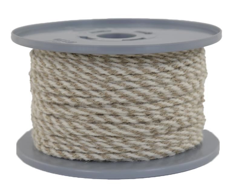 Leinenseil / Wollseil Ø 4mm - 50 Meter - 8fach geflochten (LW400-50)