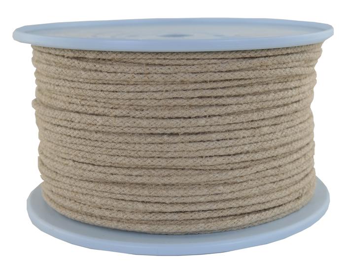 Hanfseil geflochten aus Naturhanf Ø 5mm - 250 Meter (h500g)