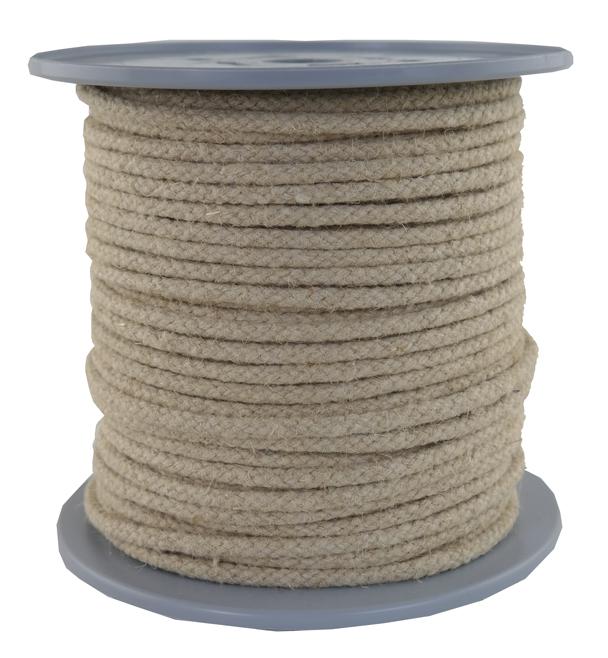 Hanfseil geflochten aus Naturhanf Ø 6mm - 100 Meter (h600-100g)