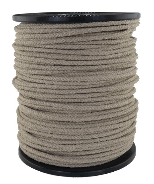 Leinenseil / Flachsseil Ø ca. 7mm - 200 Meter - 8fach geflochten (L700-200-8)