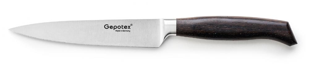 Gepotex ® Schinkenmesser / Universalmesser 15cm Klinge Griff aus Räuchereiche (g111216)