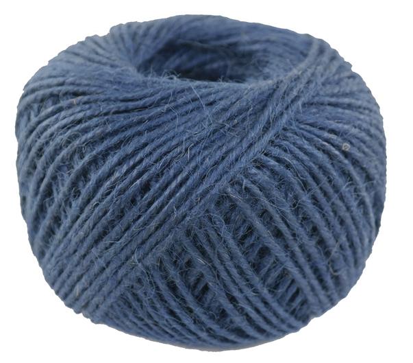 Jutegarn Dekogarn ca. 190g Knäuel - 130 Meter - Farbe blau (jubl-190)