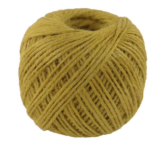 Jutegarn Dekogarn ca. 190g Knäuel - 130 Meter - Farbe gelb (juy-190)