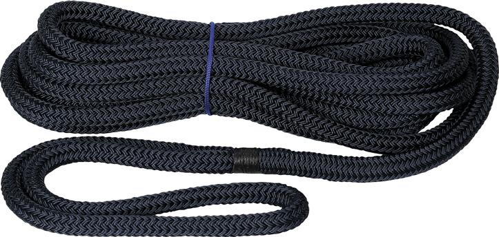 Festmacher Polyester Tauwerk Ø 14mm - Länge 15 meter Fb. schwarz (1133-1415S)